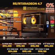 AMD Ryzen 5 8400F PC GAMING PACKAGE 16GB DDR5 1TB SSD NVIDIA RTX AMD RADEON 700W JONSBO D200