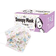 【Snoopy 史努比】 宏瑋史努比平面醫療口罩30入-花花（3入組） （17.5*9.5cm）_廠商直送