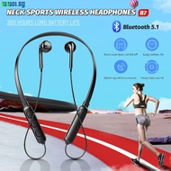 Wireless Headphones Sport Headset with Mic Bass Stereo V5.1 Bluetooth-Compatible Earphones Wireless Neckband Earphone