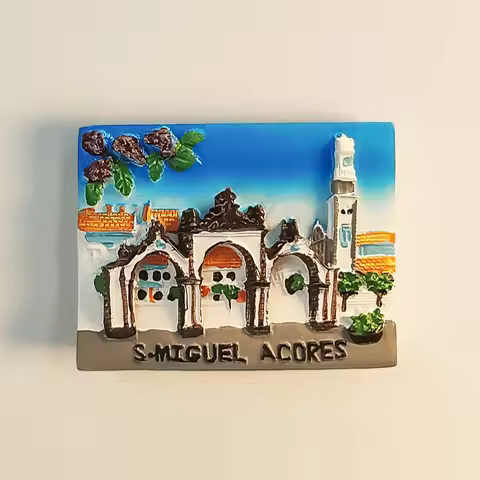 Portugal，Azores，San Miguel Island，3D Stereoscopic，Tourism souvenirs，Resin painting，Decoration home，R