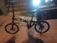 20吋 摺疊單車 外賣單車 雙摺疊+避震+加大外賣箱 只須1280元  (唔含箱1200)，另手機架加30元，前后led燈加80元，1.2米密碼鎖50元 bbcwpbike,  bike foodpa