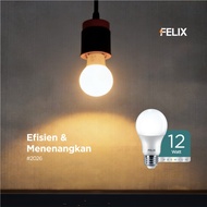 FELIX PREMIUM LED 12W Super Bright Yellow 90% Economical E27 Light Bulb Equivalent to 160W 3 Year Wa