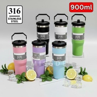 TUMBLER STAINLESS MUG 890ML 30 OZ VACUUM INSULATED/ JUMBO TUMBLER/ GLASS TUMBLER/