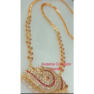 gold plated Sangu Malai Impon pendent ( not916)