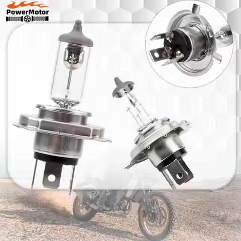 Universal Motorcycle Halogen Bulb Super Bright White Yellow Fog Lights For Philips H4 9003 HB2 12V35