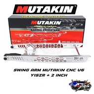 SWING ARM MUTAKIN CNC V6 Y15ZR PLUS 2 INCH Y15ZR SILVER