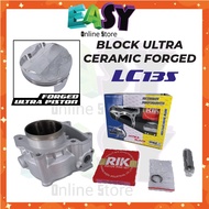 ESPADA BLOCK LC135 Y15ZR FZ150 ULTRA CERAMIC BLOCK 62 63 65 PISTON ULTRA FORGED TERBARU ESPADA