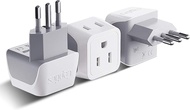 Ceptics Universal Travel Adapter Kit - 2 USBสาย USB-C 2 US Outlets QC 3.0ป้องกันไฟกระชากปลั๊กสำหรับย