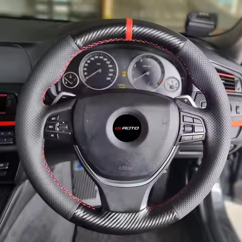 Steering Wheel Cover for BMW M Sport F10 F11 (Touring) F07 F12 F13 F06 F01 F02 M5 F10 Funda Volante 