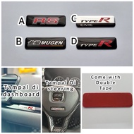 emblem logo rs mugen type r dashboard steering gear honda civic fb fd fc fe jazz gk gk5 city gm6 gn2