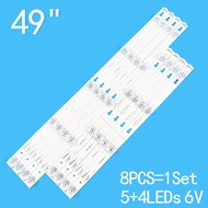 New 8PCS/lot For 49 quot; TV 49U67EBC 49U67EBC TCL 49A660U THOMSON 49UC6406 9 LED 49D2900A 49HR330M05A0 4C LB4905 HR01J