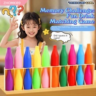 ZHOMKI89 Guessing Game, Sorting Game Fun Beverages Color Match Game, Funny Educational Color Matchin
