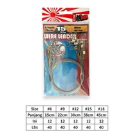 Ichiban Wire Leader 40Lbs Neklin Wire 1 Pack contains 12 pcs