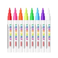 Daily Use Erasable Colored Liquid Chalk, 8 Colors, Water-Based, Billboard LED Board Marker Pen, 3mm,