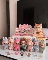 祖國版 Labubu心動馬卡龍 前方高能 座座派對 單隻$128-138 隱藏款$288-428 可掃QR  盲盒（6隻）$450-600