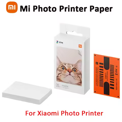 Mi Portable Photo Printer Paper Sheets ZINK Self-adhesive for XiaomiPocket Photo Printer 2x3-inch 20