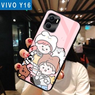 HP [A31] Vivo Y16 Glitter Glass Softcase / Case Vivo Y16hp Vivo Y16 Mobile Phone Case/ Vivo Y16 Case