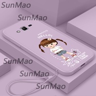 เคสป้องกันกล้อง Samsung J2เคสโทรศัพท์ที่ยอดเยี่ยมเคสนิ่ม TPU รูปผู้หญิง