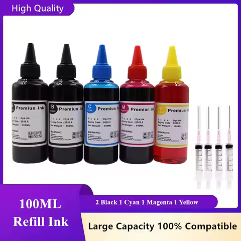 Dye universal ink Refill kit For HP 301 302 304 305 Xl Printer Ink Deskjet 2540 2050 2510 2620 2630 