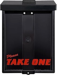 Outdoor Real Estate Brochure Box with Solar Lighted Lid, Take One Document Holder Can Hold 100, 8.5 