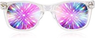 GloFX Ultimate Diffraction Glasses - 3D Prism Rainbow Effect - Great Festival, Fireworks, Lights, an
