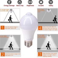 gantch Fast DeliveryE27 220V Smart Sensor LED Light Bulb 7W 9W 12W Auto Sensitive Lights Infrared Bo