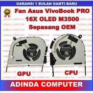 Fan ASUS VivoBook Pro 16X OLED M3500 M7600Q M7600QE N7600P N7600PC N7600ZE GPU CPU