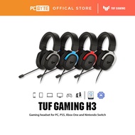 ASUS TUF Gaming H3 Gaming Headset for PC/PS4/Xbox One/Nintendo Switch - Gun Metal/Red/Silver PCByte