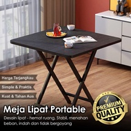 Portable Folding Table Living Room Table Minimalist Terrace Table 60x60cm Multifunctional Square Tab
