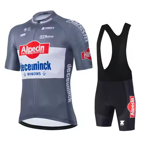 Alpecin Pro Team Cycling Jersey Set Men's Road Bike Shirts Suit Bicycle Bib Shorts MTB Wear Maillot 