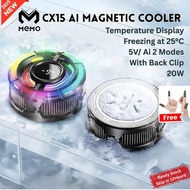 2025 New Memo CX15 Magnetic Phone Cooler Ai 5V RGB LED Semiconductor Heatsink for Gaming Live