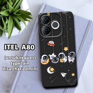 CC35/ Flexible rubber softcase for ITEL A80/cute Motif/ITEL A80 case/ITEL A80 charging/ITEL A80 sili