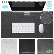SUHUHD Keyboard Mice Mat, Writing Mat Gaming Accessories Wool Felt Mouse Pad, 90x40cm Large Size Home Office Non-slip Computer Desk Protector