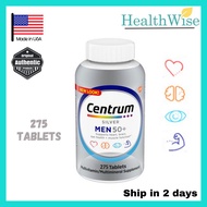 [USA] (Exp:Dec2023) Centrum Silver Men 50+ Multivitamin (275 tablets) One-Tablet-A-Day multimineral 