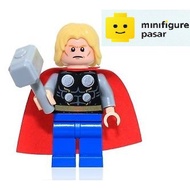 sh0098 Lego Marvel Super Heroes Avengers Assemble76018 - Thor Minifigure w Mjolnir - New