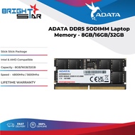 ADATA DDR5 SODIMM Laptop Memory - 8GB/16GB/32GB