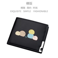 CLANNAD Furukawa Nagisa Botan Dango Okazaki Tomoya Wallet Fashion Half Fold Wallet Short Wallet Stud