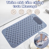 2-in-1 anti-slip silicone bath mat with convenient foot massage spikes 69x39cm ANGIHOME