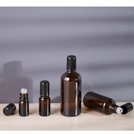 Botol roll on kaca amber tebal 5ml/10ml/15ml/20ml/30ml/50ml/100ml