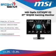 MSI Optix G272QPF E2 27" WQHD Gaming Monitor - IPS/180Hz/1ms/HDMI/DP