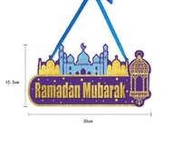 EID Mubarak Selamat Hari Raya Deco Hiasan Dinding Ramadan Banner Flag Office Home Deco  Raya Sekolah