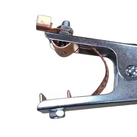 【FLASH-SALE!】Welding Ground Clamp Magnetic Design-300A-Heavy Duty Copper And Silver Finish Accessory