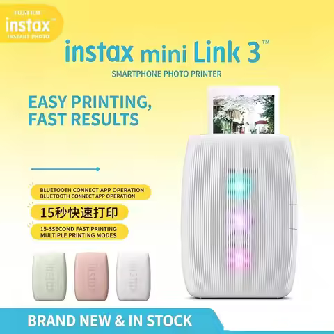 2026 Optional 20/40 Photo Paper Fujifilm Instax Mini Link 2 Mini Link 3 Printer Instax Photo Camera 