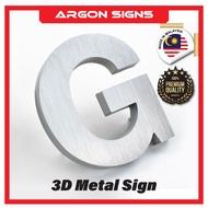 3D Metal Lettering Sign | Stainless Steel Box-up Lettering Signage | 3D Box-up Logo Sign | Custom ma