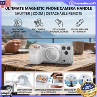【SHIP IN 24HRS】Universal Magnetic Phone Camera Grip with Remote Shutter & Fill Light Remote Control 