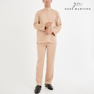 Gene Martino Baju Melayu Premium Dull Satin Classic Fit 777 - Beige 14