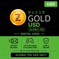 Razer Gold USD Global PIN For Razer Global Wallet USD / Supported Game Direct Reload Only