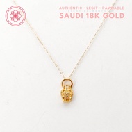 COD PAWNABLE 18k Legit Original Pure Saudi Gold Designer Golden Panther Necklace