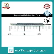 Pisau 45 darjah utk Compatible Blade Cameo Cutting Blade for Roland EZcut Cameo with Changeable Blad