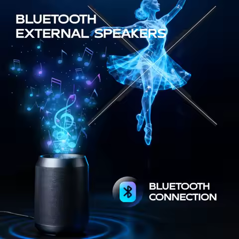 COEUS 3D Holographic Display Projector Live Hologram Projector 3D Hologram Fan for Business Store Ad